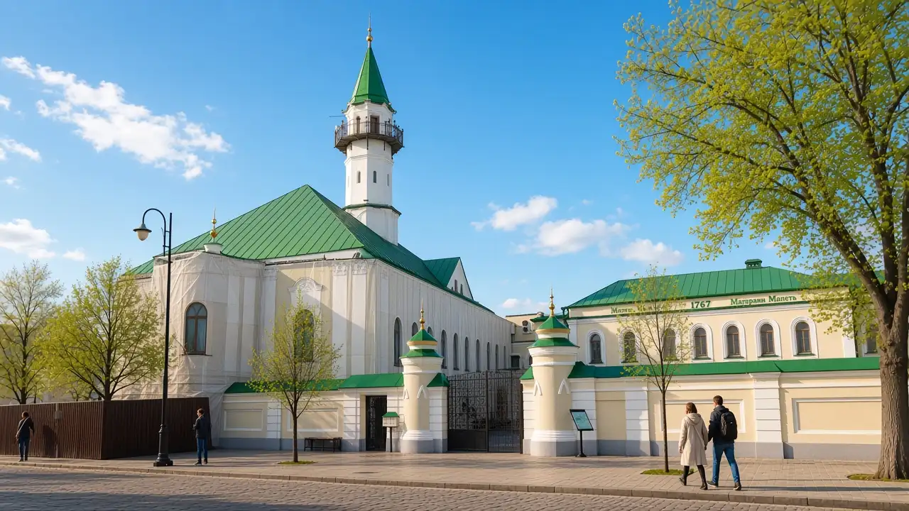 KI-Illustration: Mardschani-Moschee in Kasan