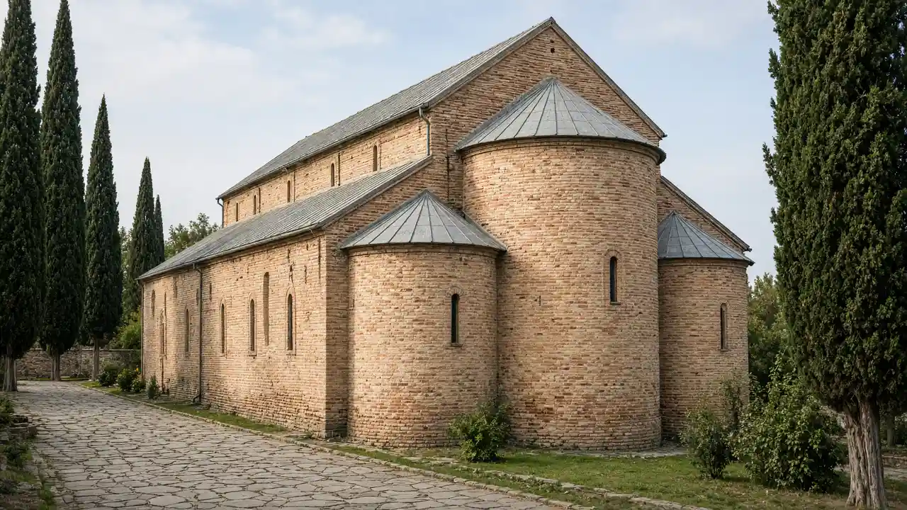 KI-Illustration: Alte Georgskirche im Kloster Bodbe