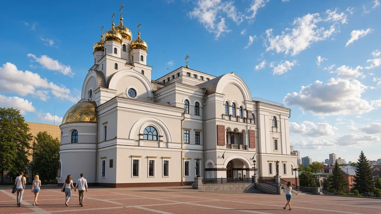 KI-Illustration: Kirche auf dem Blut in Jekaterinburg