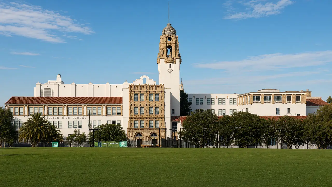 KI-Illustration des Dolores Park in San Francisco