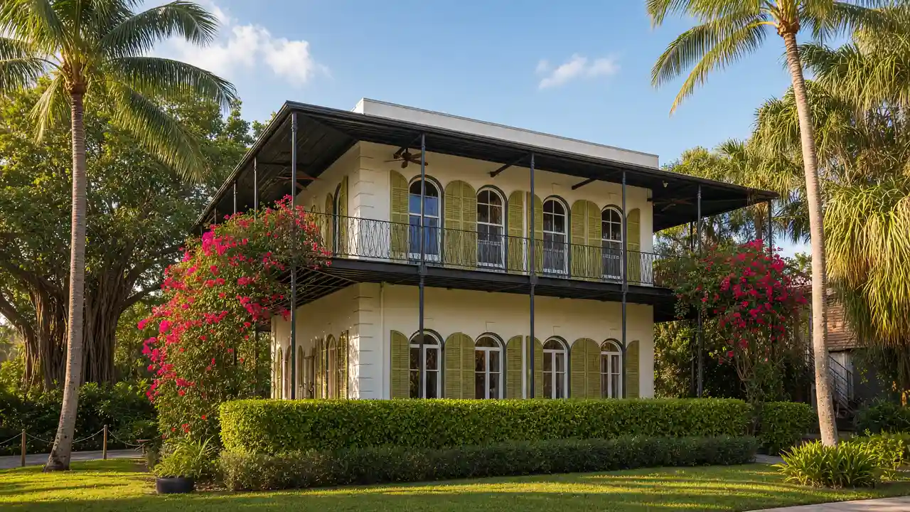KI-Illustration: Hemingway House in Key West